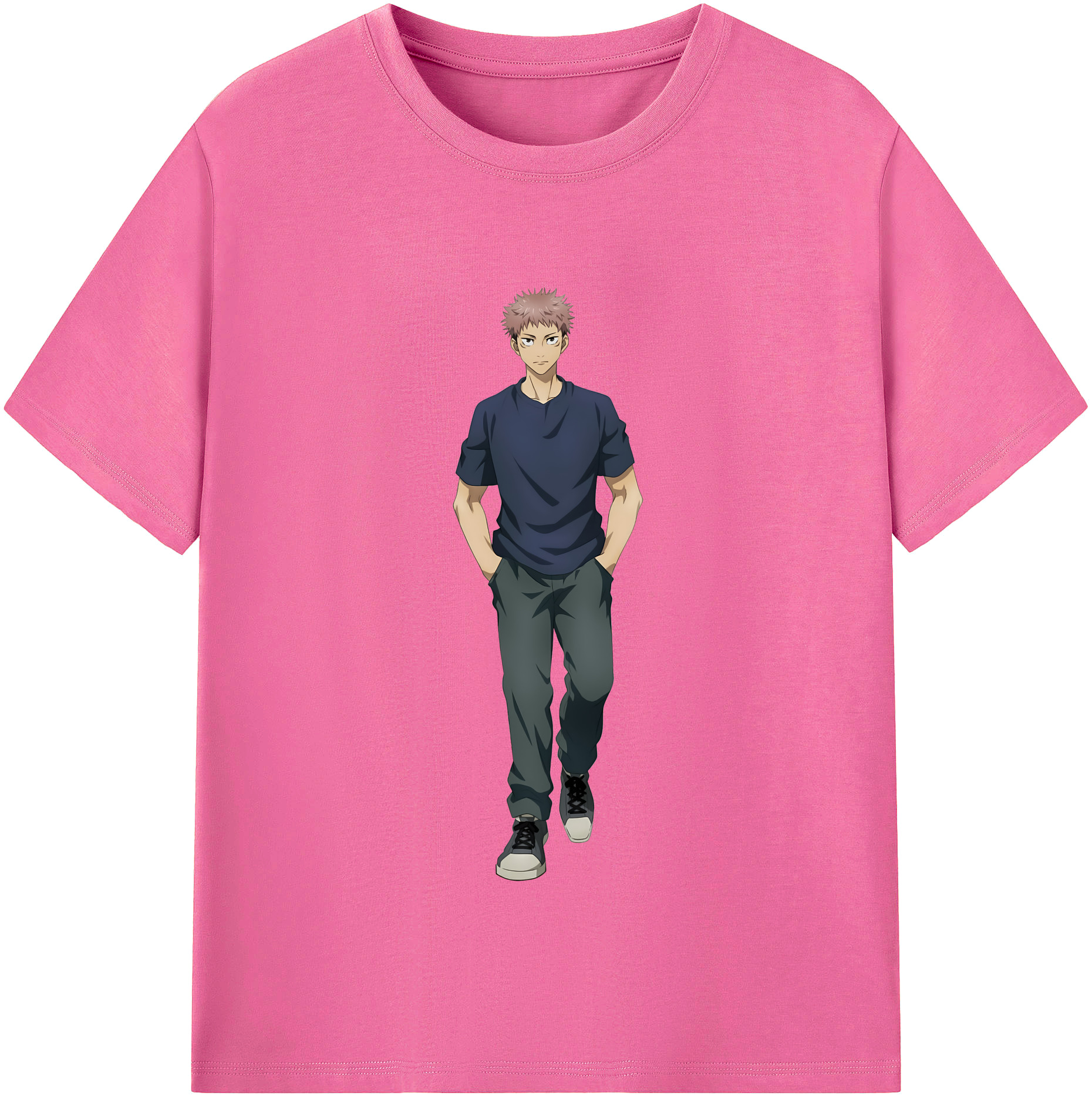 （画像用） 呪術廻戦 Jujutsu Kaisen レディースカジュアルプリントTシャツ（綿100％）